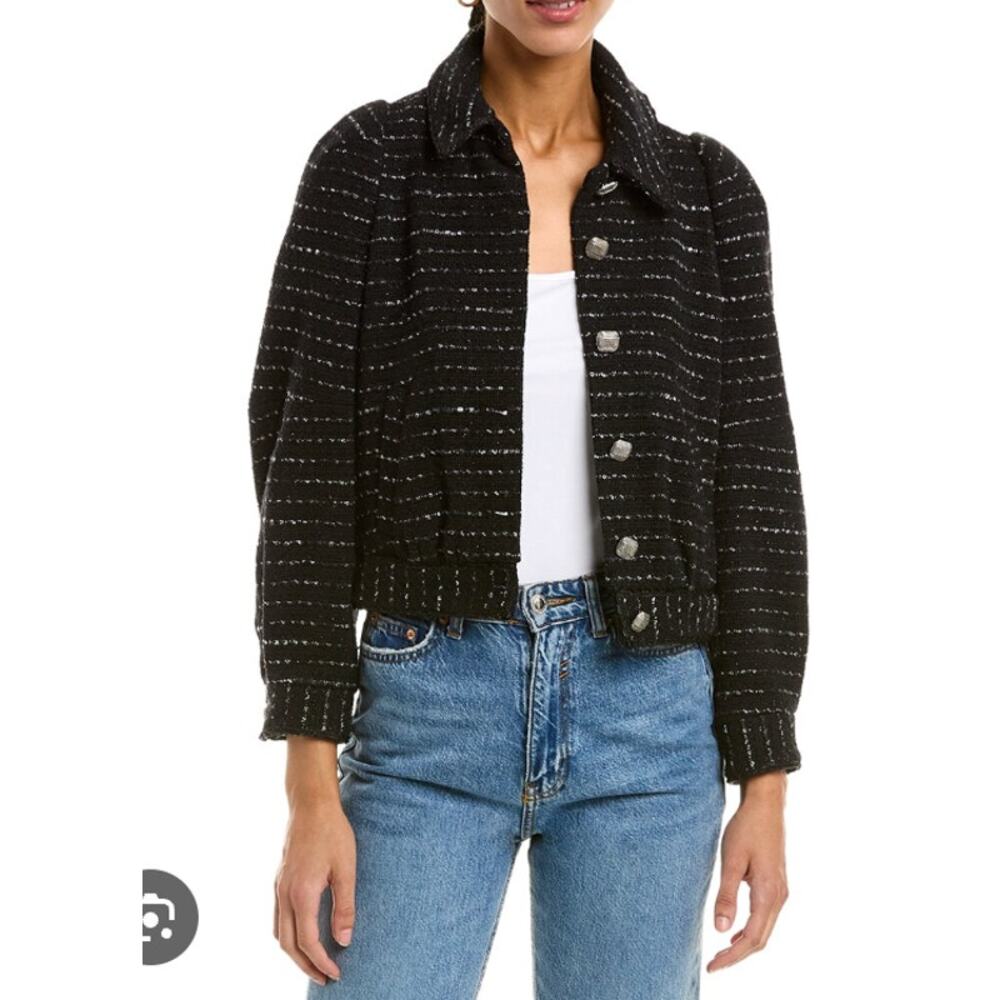 Ba&sh Logan Tweed Jacket size S small
